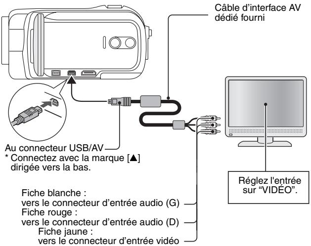 SANYO SH1 ROUGE - Connexion à un connecteur d'entrée de VIDEO standard - 1