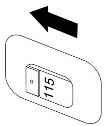 LENOVO H30-00 90C2002BF - Vérifiez la position du sélecteur de tension à l'arrière de l'ordinateur. Utilisez une pointe de stylo bille pour déplacer le commutateur, si nécessaire. - 2