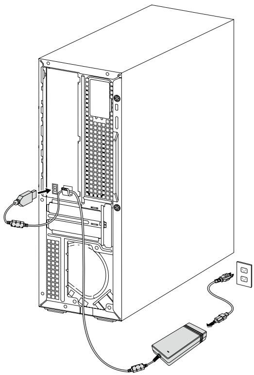 LENOVO H30-00 90C2002BF - Branchement du cordon d'alimentation - 2