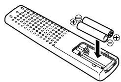 MARANTZ PM-15S1 - Insertion des piles - 2