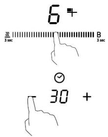ROSIERES RTPS64MCTTWIFI - Setting the timer to turn one cooking zone off - 1