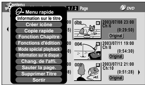 TOSHIBA DR-1 CHROME - Appuyez sur QUICK MENU. - 2