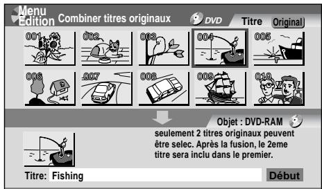 TOSHIBA DR-1 CHROME - Appuyez sur / pour sélectionner l'emplacement pour placer la section et appuyez sur ENTER. - 2