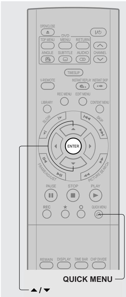 TOSHIBA DR-1 CHROME - Appuyez sur QUICK MENU, puis sélectionnez "copie rapide" en appuyez sur les touches / à partir du "MENU rapide", puis appuyez sur ENTER. - 3