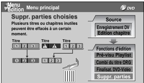 TOSHIBA DR-1 CHROME - Effacement des éléments sélectionnés ("suppr. parties") - 3