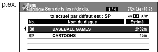 TOSHIBA DR-1 CHROME - Appuyez sur library. - 2