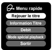 TOSHIBA DR-1 CHROME - 1) Appuyez sur la touche QUICK MENU. - 1