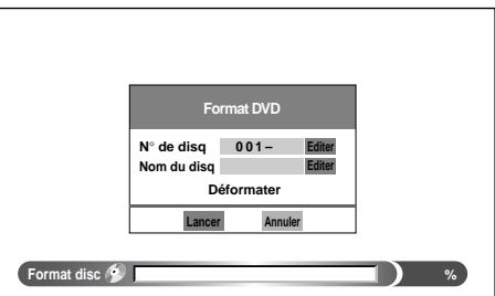 TOSHIBA DR-1 CHROME - 3) Appuyez sur les touches △/▽ pour sélectionner "format DVD", appuyez ensuite sur la touche ENTER. - 1