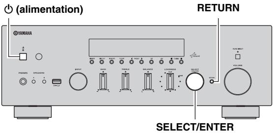 YAMAHA RN-500 - Réglage de l'impédance des enceintes - 1