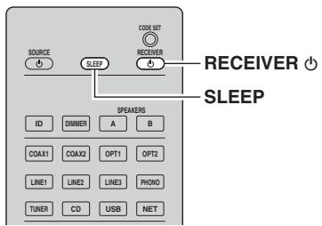 YAMAHA RN-500 - Utilisation de la minuterie de veille - 1