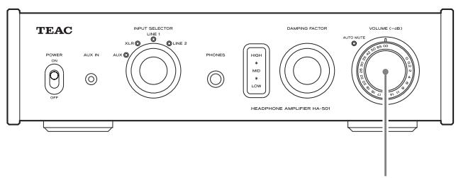 TEAC HA-501 B BLACK - Emploi du bouton DAMPING FACTOR - 1