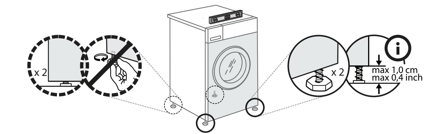 INDESIT BWE81496XWVFR - Si le probléme persiste malgré les vérifications mentionnées ci-dessus, contactez le service apres-vente le plus PROCHE - 10