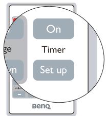 BENQ MP615P - Réglage du minuteur de présentation - 1