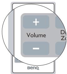 BENQ MP615P - Réglage du niveau sonore - 1