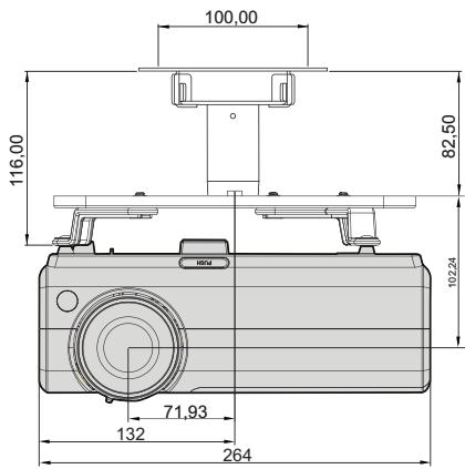 BENQ MP615P - Installation au plafond - 2
