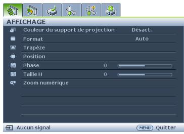 BENQ MP615P - Utilisation des menus - 2