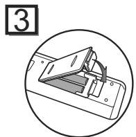 TOSHIBA RD-XV49DT - Installation des piles dans la télécommande - 3