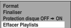 TOSHIBA RD-XV49DT - Effacement de toutes les playlists - 2