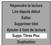 TOSHIBA RD-XV49DT - Effacement des titres sélectionnés - 2