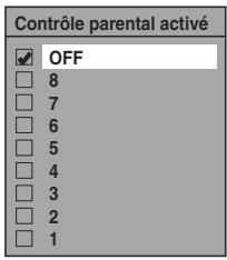 TOSHIBA RD-XV49DT - Contrôle parental activé (par défaut: OFF) (DVD uniquement) - 1