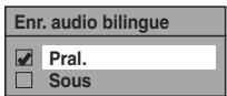 TOSHIBA RD-XV49DT - Réglage de l'enregistrement audio bilingue - 5