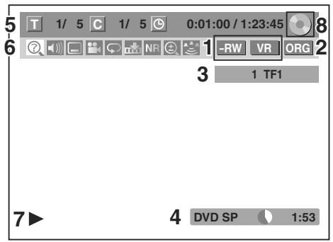 TOSHIBA RD-XV49DT - Menu affichage - 2