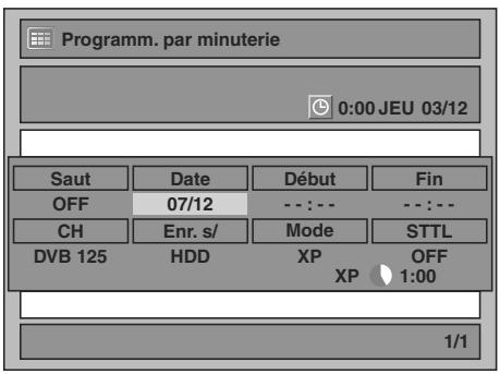TOSHIBA RD-XV49DT - Entre la date en utilisant le [ / ], puis appuyez sur le [▶] - 2