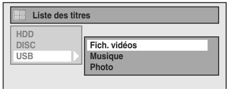 TOSHIBA RD-XV49DT - En mode d'arrêt, branchez votre USB à mémoire flash. - 2