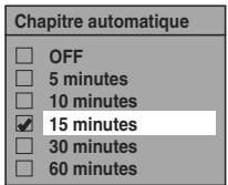 TOSHIBA RD-XV49DT - Réglage du chapitrage automatique - 7