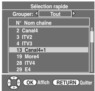 TOSHIBA RD-XV49DT - Sélection rapide - 1