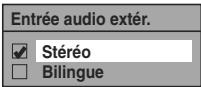 TOSHIBA RD-XV49DT - Réglage de l'entrée audio extérieure - 7