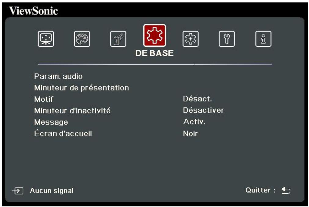 VIEWSONIC NC - Menu de BASE - 1