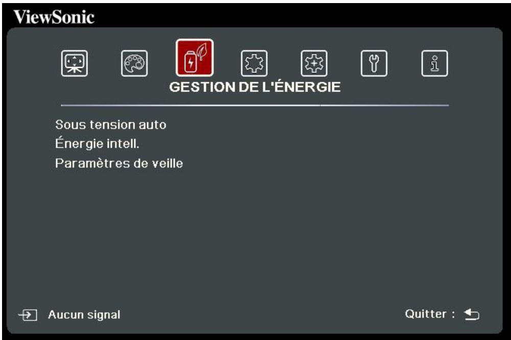 VIEWSONIC NC - Menu gestion de l'energie - 1