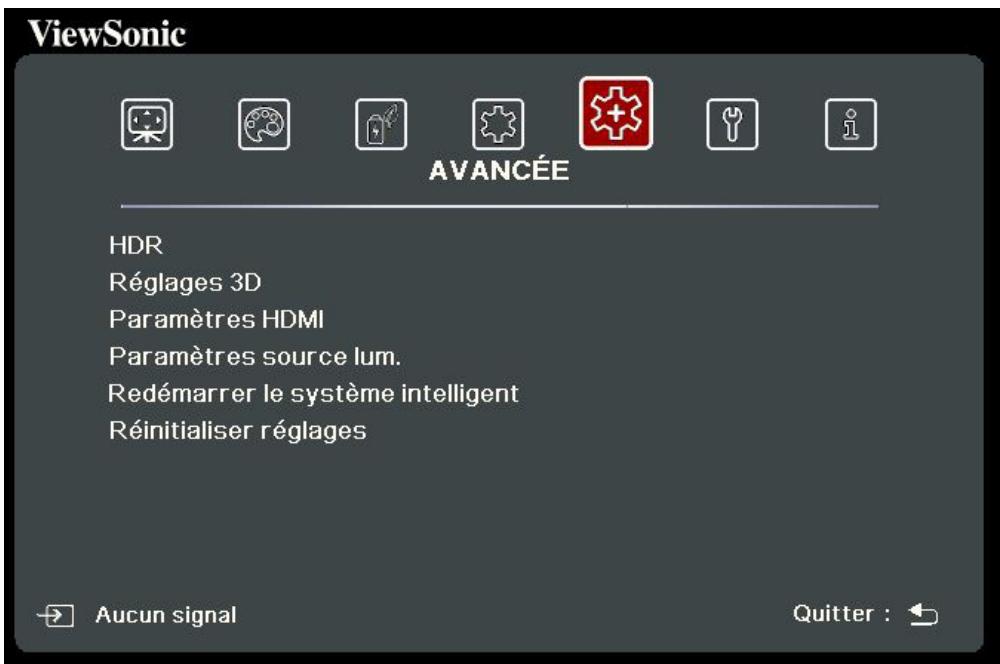VIEWSONIC NC - Menu AVANCEE - 1
