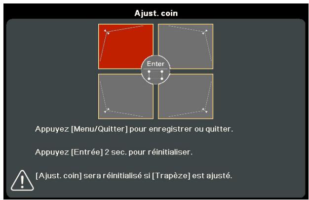VIEWSONIC NC - Ajuster les 4 coins - 1