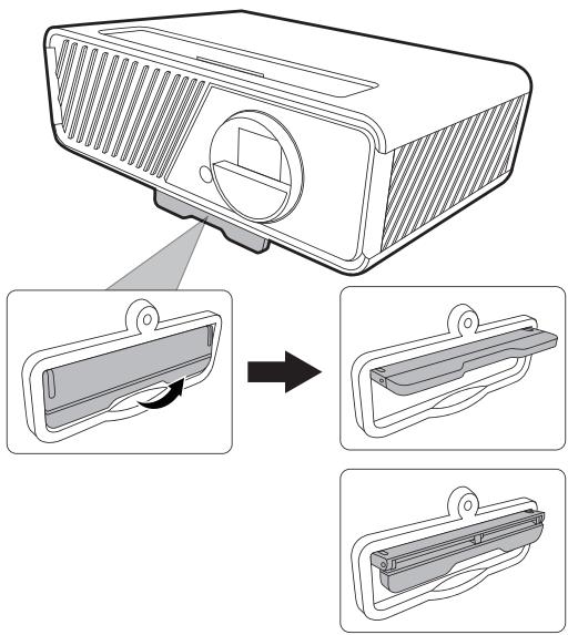 VIEWSONIC NC - Ajustement de la hauteur et de l'angle de projection du projecteur - 1