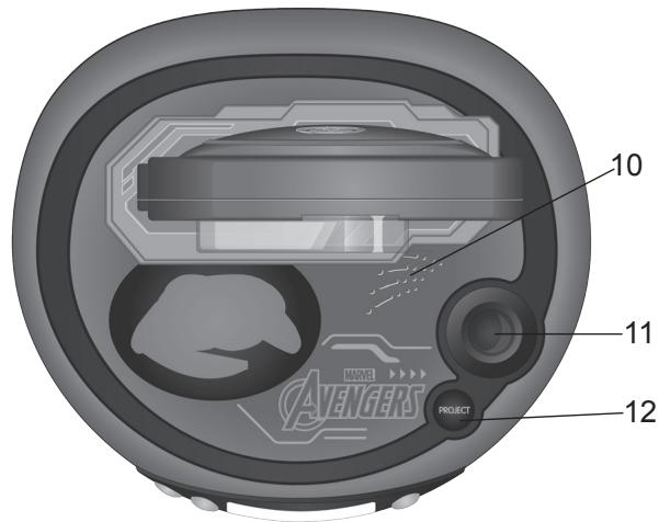 LEXIBOOK RP500AV - Radio réveil projecteur Avengers   Projector Alarm Clock Radio - 3
