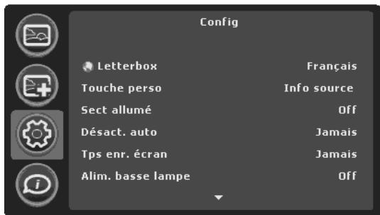 INFOCUS IN2106 - Utiliser les menus - 4