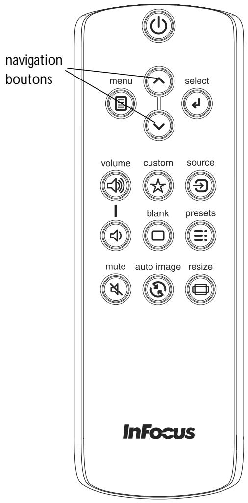 INFOCUS IN2106 - Dépannage de la télécommande - 1