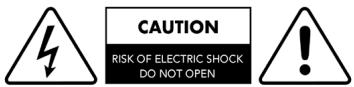 CAUTION RISK OF ELECTRIC SHOCK DO NOT OPEN