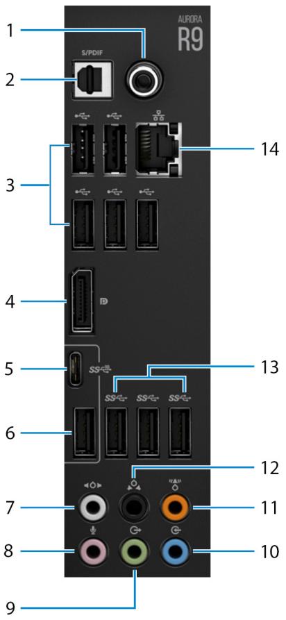 DELL Aurora R9 - Panneau arrêté - 1