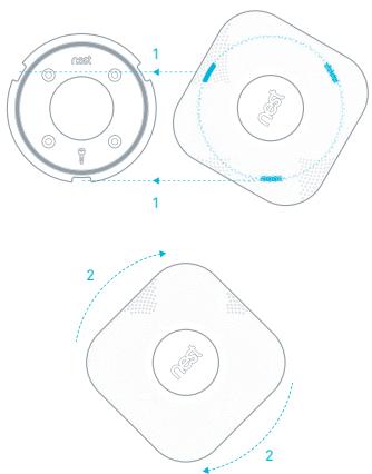 NEST Protect - Positionnement sur un plafond incliné - 2