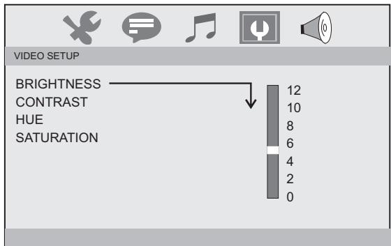 TAKARA DIV 110R - Configuration vidéo - 1