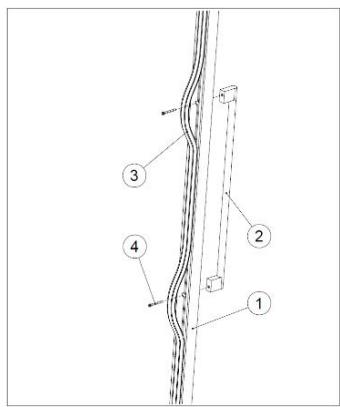 DARTY SOMMELIERECAVEAVININTEGRABLELSBIS6BDZB - Anbringen des Griffs an der Tur des Weinkühlschranks - 1