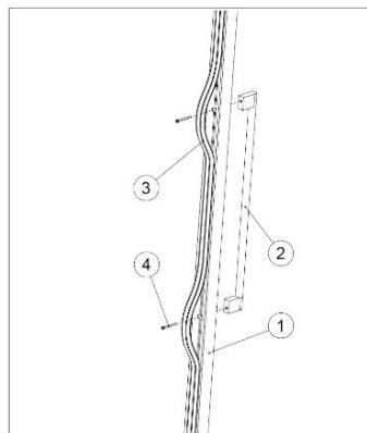 DARTY SOMMELIERECAVEAVININTEGRABLELSBIS6BDZB - Installez la poignée sur le cadre de la porte de l'appareil. - 1