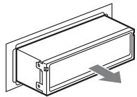 SONY CDXGT550UI - Retirez l'appareil. - 3