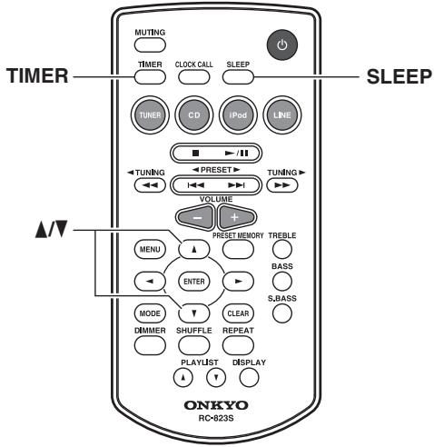 ONKYO CS-245BT - Activer/arrêter la minuterie - 1