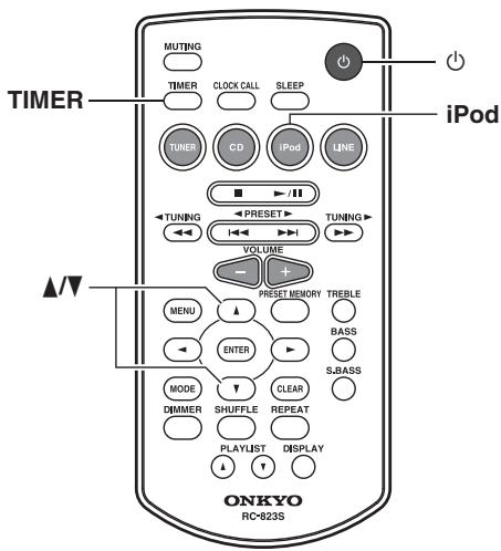 ONKYO CS-245BT - Lecture avec minuterie à l'aide de la fonction alarme de votre ipod/iphone - 2
