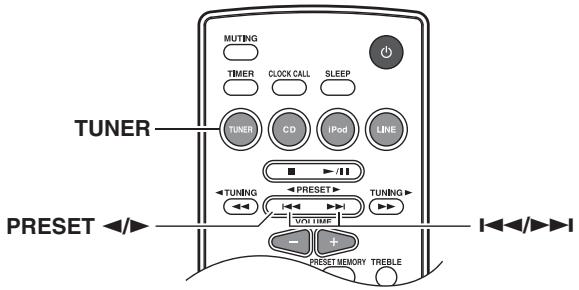 ONKYO CS-245BT - Choix d'une préselection - 2