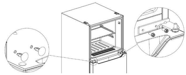 THOMSON THD315NFWH - INVERSION DES PORTES - 2